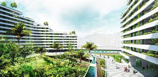This development consist of 2 stages, waterway terrace i (3 blocks of 1,072 units) and waterway terrace ii (3 blocks of 804 units) which consist of a total of 1,876 units. Water Terraces Neighbourhood Precincts Punggol Singapore