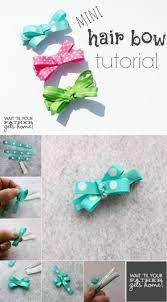 You can make these cute (little as well as big) hair bows so easily at home. Hair Bow Tutorial Mini Hair Bows Diy Hair Bows Hair Bow Tutorial