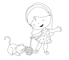 Dibujo Niña Para Colorear