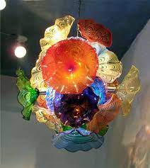 Hand presses were used extensively in europe for making chandelier parts. Modern Flower Chandelier Light Style Murano Glass Plates Lamps Multi Color Led Blown Glass Chandelier Lighting Chandeliers Aliexpress