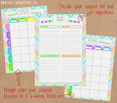 A Muslim Homeschool Lesson Planner Printable School Binder Homeschool