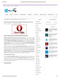 Opera mini optimizes your browsing experience on android smartphones and tablets using a data volume much lower than the rest of web browsers available. Opera Mini Apk 16 0 2168 1029 Download Latest Version Is Free Here By Win2key Games Softwares Win2key Issuu