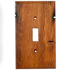 Oak Reclaimed Wood Wall Plates 1 Gang Light Switch Cover Plates On Wall Reclaimed Wood Wall Light Switch Covers