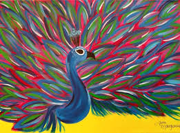 Colorful Peacock Art 8x10 Inch Print Peacock Artwork Original Peacock Peacock Print Peacock Gift Idea Animal Art Gift Bird Wall Decor Peacock Art Etsy Art Prints