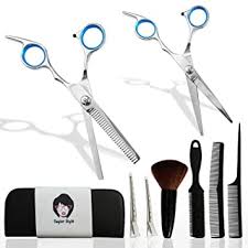Scissor cut short back and sides men's haircut. Amazon Com Home Hair Cutting Kit Women Men And Pets Professional Barber Haircut Scissors Kit For Home Stylist Salon Stainless Steel Shears For Trimming And Thinning Beauty