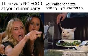It's so sad that canada is trying to pass laws restricting our ability to import shark fins. Woman Yelling At Cat Meme Imgflip