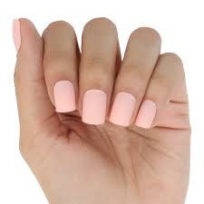 More square nail designs are lined up for you ladies out there today. Marmalade Nails Peachy Matte Peach Square Press On Manicure