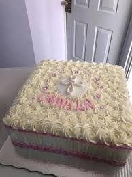 Видео instalando pasteles de bautizos канала azulcakes y blogs. Pastel Cuadrado Tipo Plancha Para El Creaciones Caroni Facebook