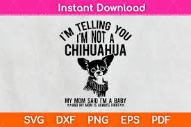 Permission is granted to copy, distribute and/or modify this document under the terms of the gnu free documentation license, version 1.2 or any later version published by the free software. I M Telling You I M Not A Chihuahua Svg Graphic By Graphic School Creative Fabrica