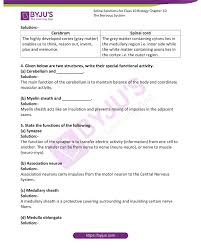 Selina Solutions Concise Biology Class 10 Chapter 10 The Nervous System Get Free Pdf