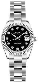 Meine authentisch dominante ausstrahlung zieht meine gäste immer wieder zu mir. 179174 Rolex Lady Datejust 26 Black Diamond Dial