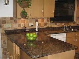 Backsplash With Coffee Brown Granite Brown Granite Countertops Wood Laminate Kitchen Travertine Tiles Kitchen