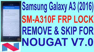 Now, you should see a box to enter the unlock code. Samsung Galaxy A3 2016 Sm A310f Frp Lock Remove Skip For Nougat V7 0 Gsm Solution Com