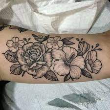 Awesome Flower Tattoos On Bicep Tattoo Shortlist Tatouage Tatouage Fleur Tatouage Manchette