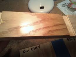 Water based polyurethane is a bit better for the environment…but it does depends on how you look at it. Water Based Poly On Red Oak Ply Woodworking Talk