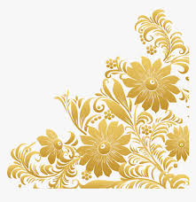 This clipart image is transparent backgroud and png format. Gold Flower Border Png Transparent Png Transparent Png Image Pngitem