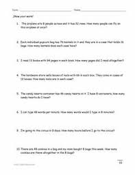 Multiplication Word Problems With Printable Worksheets Multiplication Word Problems Word Problem Worksheets Word Problems