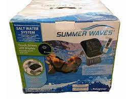 Summer Waves Salt Water System For Above Ground Pools W Touch Led Display Newegg Com