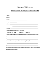 Maksud borang soal selidik menurut tokoh. Borang Soal Selidik Sejarah