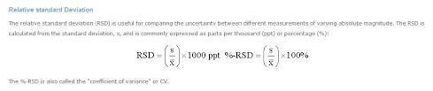 Relative Standard Deviation Standard Deviation Data Science Data Analyst