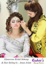 Kashee S Beauty Parlour Bridal Make Up Elegant Wedding Hair Bridal Hair And Makeup Bridal Makeup Looks
