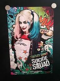 Harley quinn (margot robbie) pictures. Harley Quinn Margot Robbie Amc Imax Suicide Squad Cardstock 11x17 Movie Poster Ebay