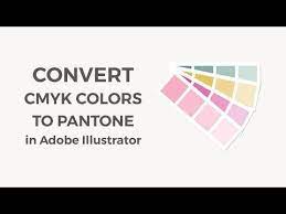 learn how to quickly and easily convert rgb or cmyk colors pantone in illustrator automatically recol lettering tutorial color 485 paint