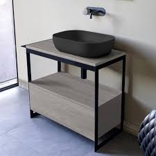 Console sink in brushed nickel with carrara white counter top | retro console bathroom durable carrara white stone white console sink deluxe belle epoque china with satin nickel bistro legs. Scarabeo 1804 49 Sol3 88 Console Bathroom Vanity Solid Nameek S