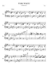 Pure cotton that feels soft and nice against your skin. Pure White Sheet Music For Piano Solo Musescore Com