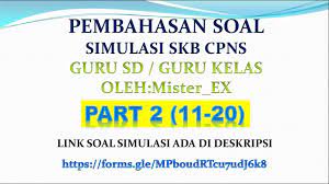 Manusia, waktu, sistem sosial dan budaya, perilaku ekonomi dan kesejahteraan c. Pembahasan Soal Simulasi Skb Guru Sd Online Part 2 By Mister Ex Link Simulasi Online Youtube