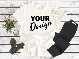White Tshirt Mockup Gildan 64000 White Mockup Gildan Tshirt Mockup Tshirt Mockup Gildan 64000 Mockup White Wo Tshirt Mockup Styled Stock Shirt Mockup