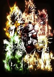 はらはら on tik tok ダイナミック壁紙 アニメ ルフィ ナツ サイタマ 悟空 ナルト crossover anime manga anime wallpaper anime