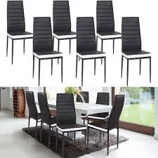 Maybe you would like to learn more about one of these? Id Market Lot De 6 Chaises Romane Noires Bandeau Blanc Pour Salle A Manger Cdiscount Maison