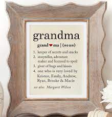 Handmade gifts for grandma she is guaranteed to adore (as much as your hugs). Grandma Definition Of Grandma Gift For Grandmother Gifts For Etsy Grandmother Gifts Grandmother Birthday Gift Grandma Gifts