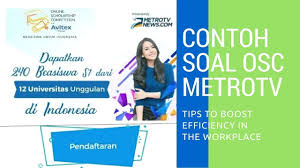 Contoh soal test potensi akademik tpa terbaru lengkap disertai dengan jawaban dan pembahasannya, numerik, logika, verbal, visual, tips dan trik contoh soal tpa (test potensi akademik): Contoh Soal Beasiswa Test Online Osc Metrotv With Avitex 2017 By Fauzi Kurniawan