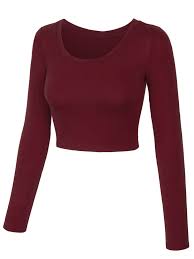 Color options activating this element will change the product image to show desired color. Kogmo Kogmo Womens Long Sleeve Crop Top Solid Round Neck T Shirt Walmart Com Walmart Com