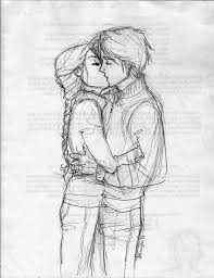 A woman and a man. Kissing Pencil Couple Drawings Easy Novocom Top