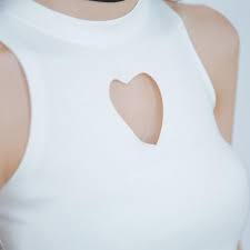 Heart Cut Out Tank Top Kawaii Nation