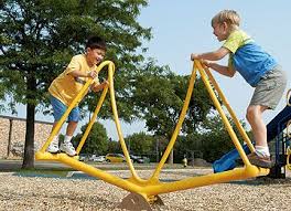 Seesawing is a conjugated form of the verb seesaw. The Stand Up Seesaw From Landscape Structures Brings A New Twist To A Traditional Playground Favorite Childrens Play Area Garden Playground Cool Playgrounds