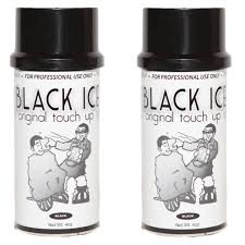 I would think that black ice, refering to what's on the road, is called black ice because of the asphalt it lays on making it black. Amazon Com Black Ice Original Black Hair Touch Up Spray 4 Oz 2 Pack Beauty