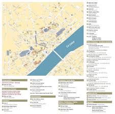 Blois Tourist Attractions Map Karta