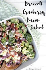 Broccoli Cranberry Bacon Salad Is A Perfect Side Dish Or Meal Prep Recipe Brocoolisalad Mealprep Recipes Vegetab Lunch Recipes Bacon Salad Broccoli Salad