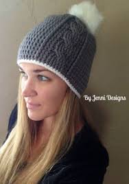 Vertical Cable Beanie or Slouch Hat -free crochet pattern-