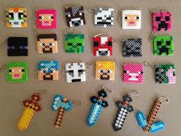 To make the creeper see my. 12 Inspired By Minecraft Party Favors Back Pack Clips Or Necklaces Basteln Bugelperlen Bastelarbeiten Kinderbasteleien