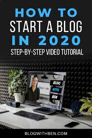 How To Start A Blog In 2020 Step By Step Video Tutorial In 2020 How To Start A Blog Youtube Channel Ideas Business Blog