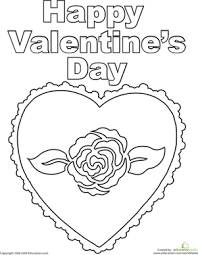 For more valentine's day coloring fun, be sure to grab these 21+ free printable cupid coloring pages, valentine dot to dot printables, and free printable unicorn valentine's coloring pages. Happy Valentine S Day Worksheet Education Com