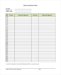 Sample Attendance Sheet 19 Examples In Pdf Word