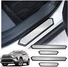 It's no secret i love color in this house. Silver Toyota Rav4 Accessories Door Sill Protector For Toyota Rav4 2019 2020 Rav4 Car Door Step Plate Protecte Door Entry Paint Off Automotive Interior Accessories