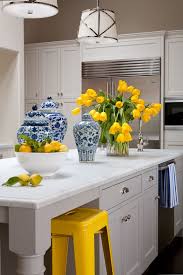 Beautiful Kitchen Love The Pop Of Yellow Blue Yellow Kitchen Decor Yellow Kitchen Accents Blue Kitchen Decor