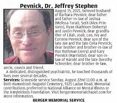 Obituary for Jeffrey Pevnick Stephen